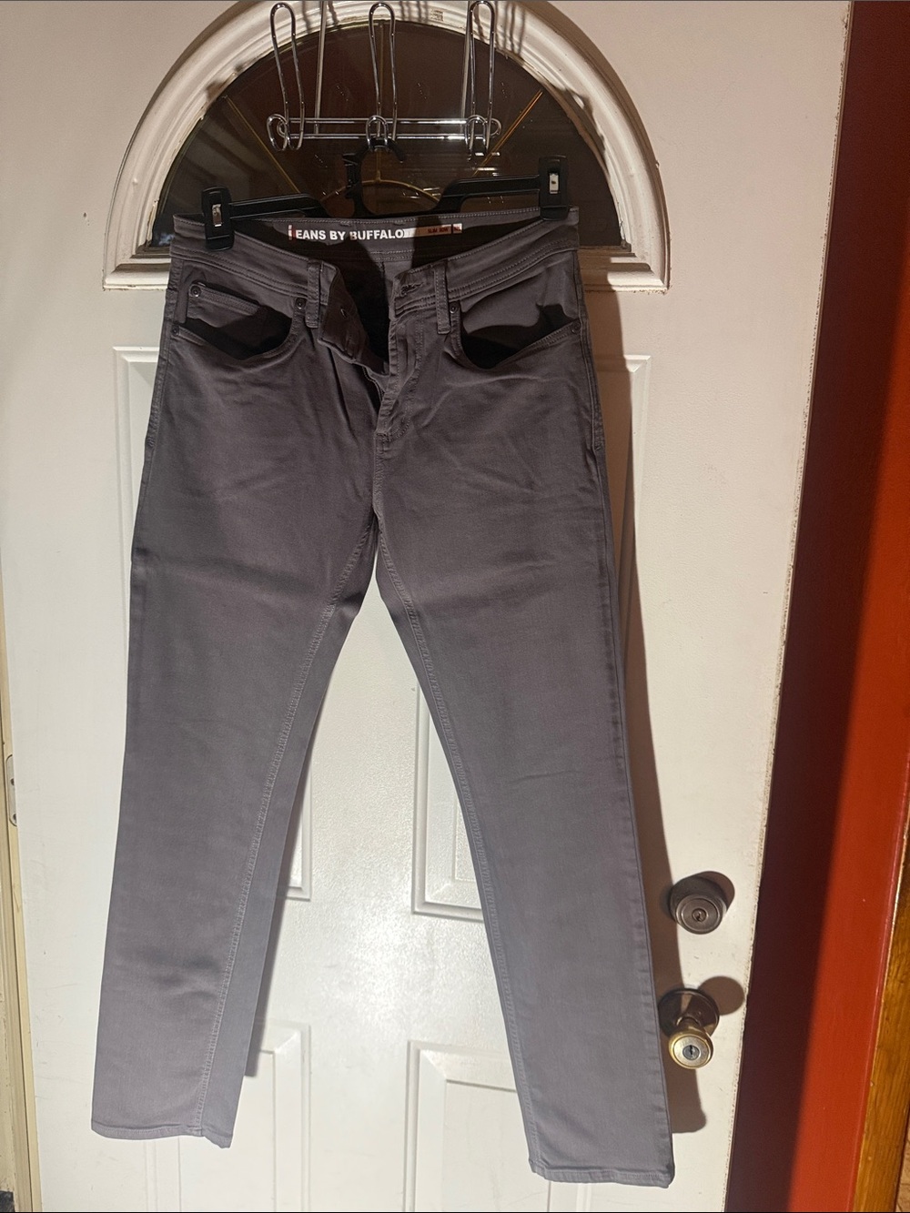 Buffalo David Bitton Men’s Slim Jeans — Gray